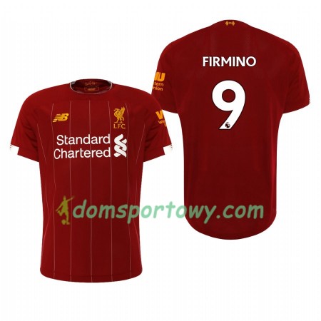 Koszulka Liverpool Roberto Firmino 9 Domowe Koszulki Piłkarskie 2019-2020 Krótki Rękaw